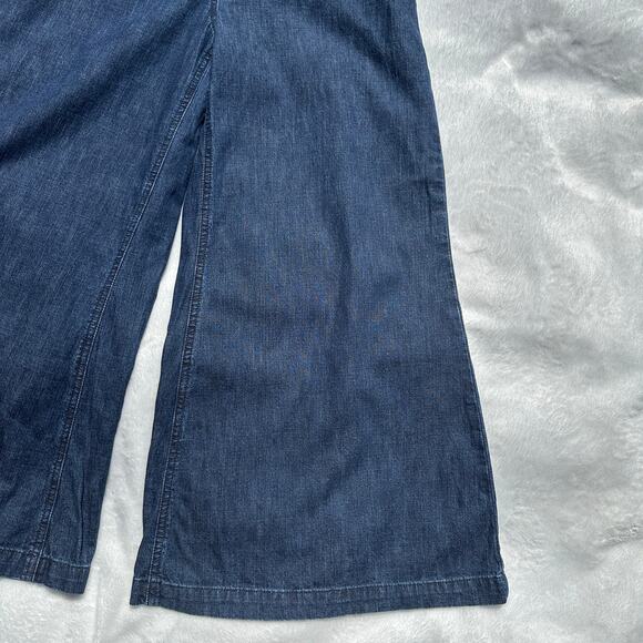 Rachel Comey Absolute Pant Wide Leg Flare Jeans Dark Indigo Denim Size 2 EUC - Picture 13 of 15